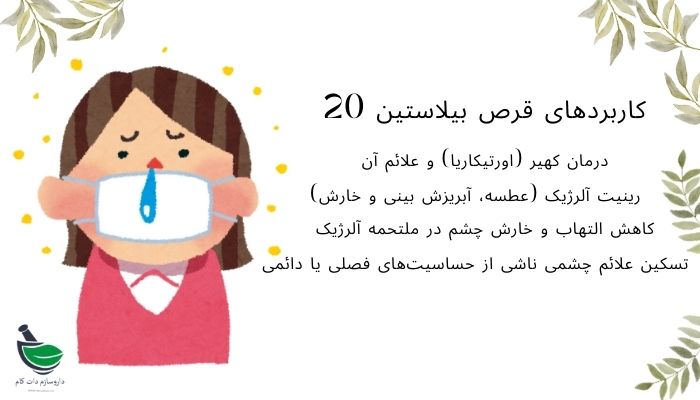 بیلاستین 20 در داروسازم