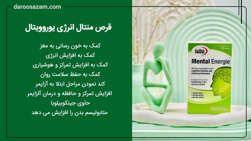 قرص منتال انرژی یوروویتال و تقویت حافظه