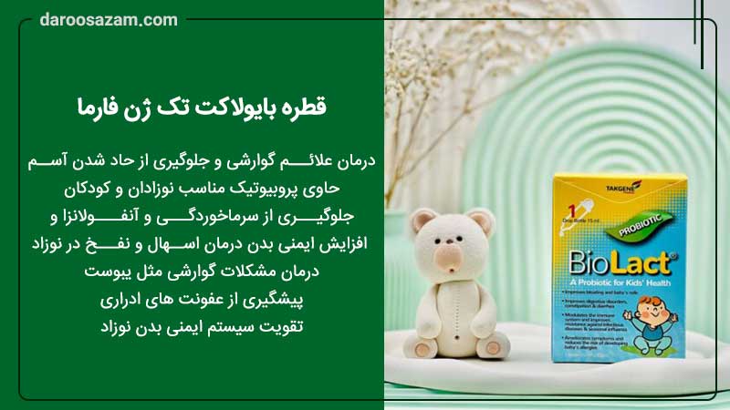 فواید قطره بایولاکت تک ژن فارما