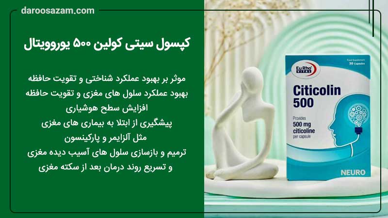 کپسول سیتی کولین 500 یوروویتال و تقویت حافظه