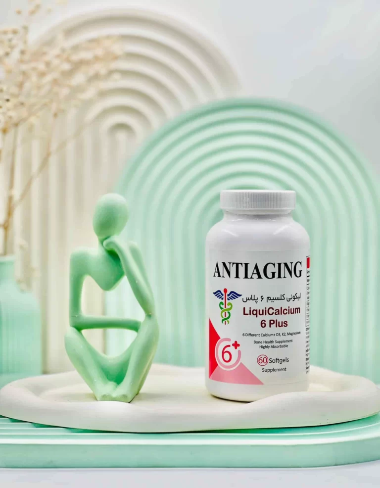 سافت ژل لیکوئی کلسیم 6 پلاس آنتی ایجینگ 60 عددی