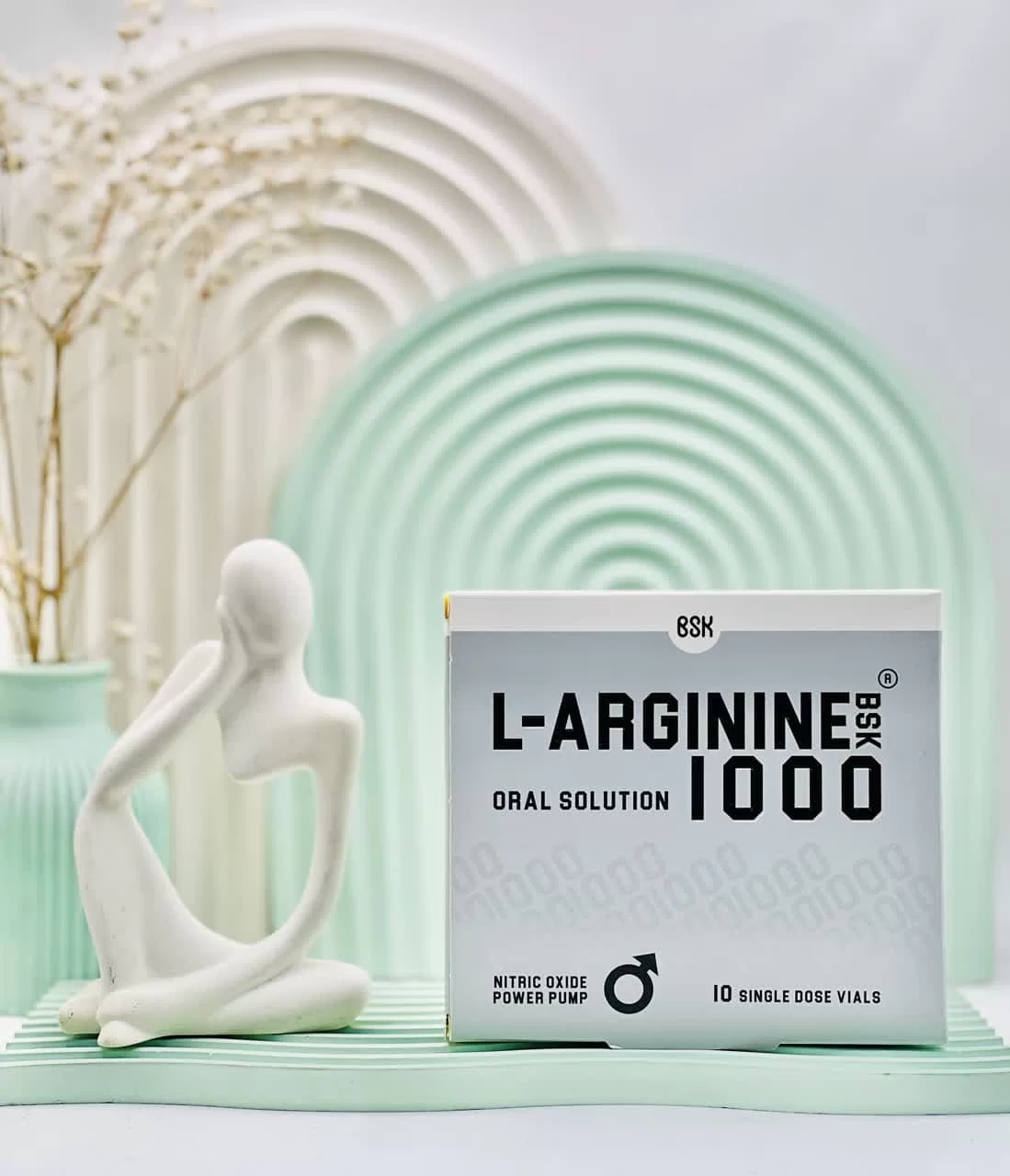 L-Arginine 1000 BSK Vials, Pack of 10 daroosazam.com 5 ویال ال آرژنین 1000 بی اس کی 10 عددی