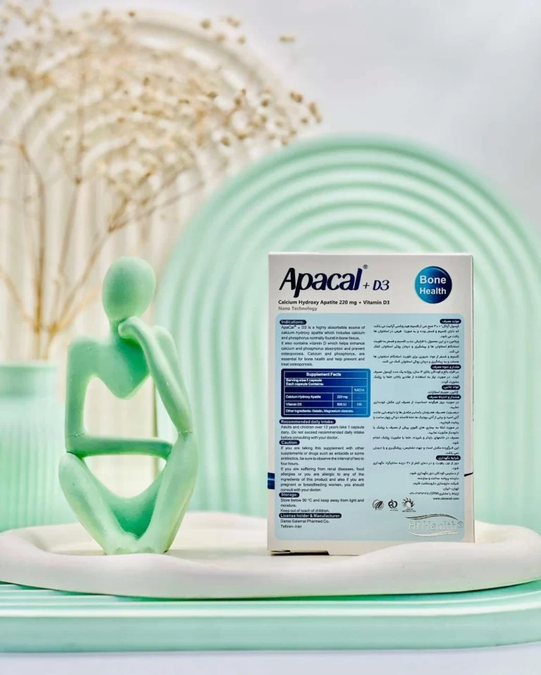 کپسول آپاکل و ویتامین د3 های هلث 30 عددی