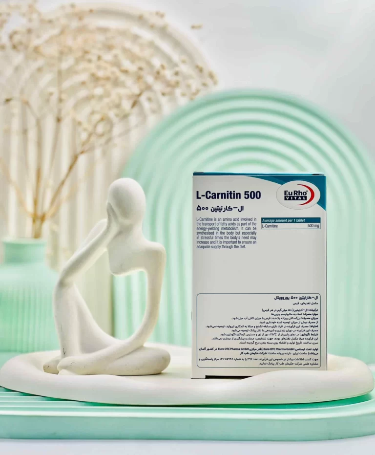 قرص ال کارنیتین 500 میلی گرم یوروویتال 60 عددی