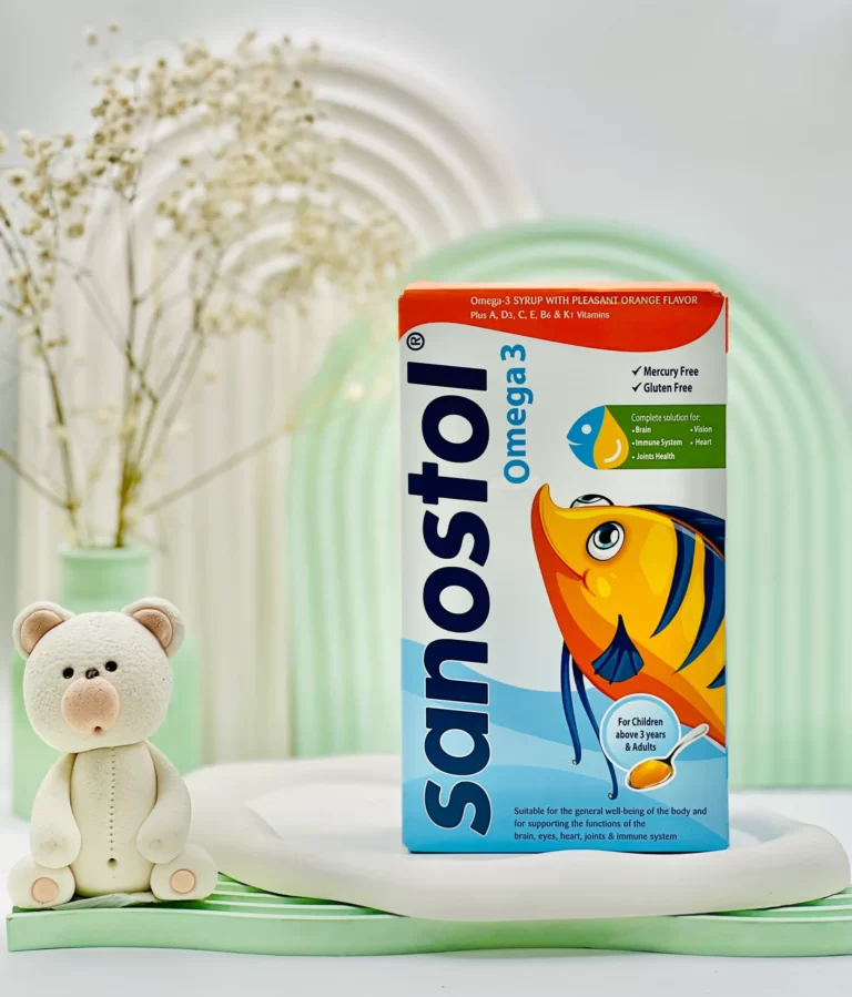 شربت سانستول امگا 3 با طعم پرتقال 155 میلی لیتر