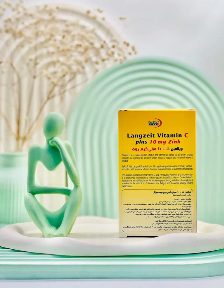 کپسول ویتامین ث و زینک 10 میلی گرم یوروویتال 60 عددی