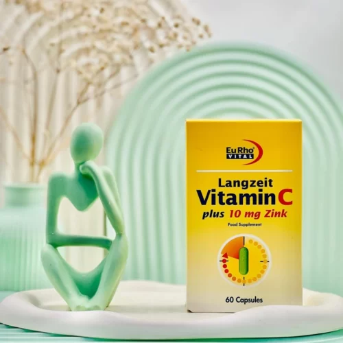 کپسول ویتامین ث و زینک 10 میلی گرم یوروویتال 60 عددی