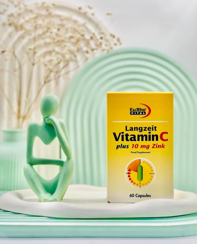 کپسول ویتامین ث و زینک 10 میلی گرم یوروویتال 60 عددی