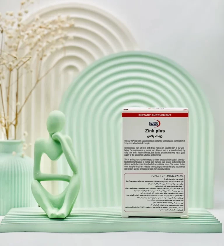 کپسول زینک پلاس ب کمپلکس 5 میلی گرم‏ یوروویتال 60 عددی