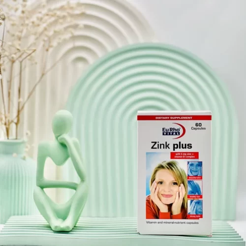 کپسول زینک پلاس ب کمپلکس 5 میلی گرم‏ یوروویتال 60 عددی