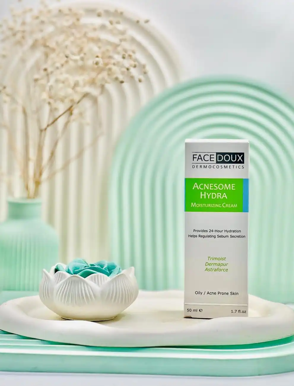 Zoom Hydra Face Dox Acne Moisturizing Cream 50 ml daroosazam.com (1) کرم مرطوب کننده آکنه زوم هیدرا فیس دوکس 50 میلی لیتر