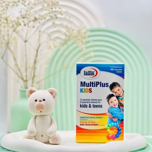 قرص جویدنی مولتی پلاس کیدز یوروویتال 60 عددی