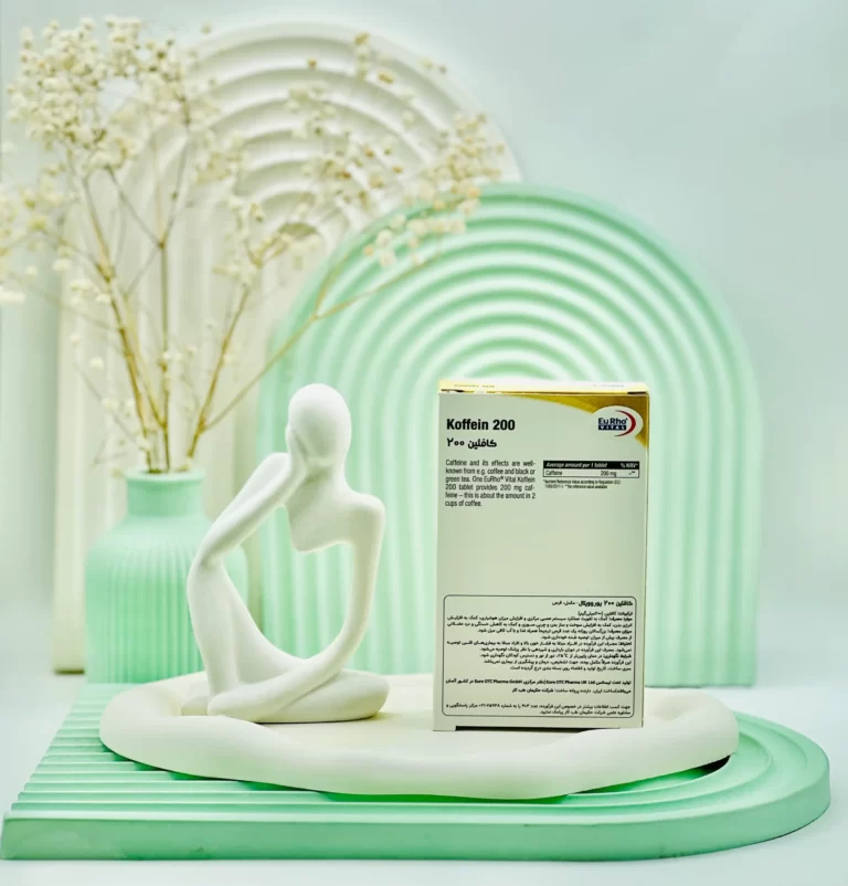 قرص کافئین 200 میلی گرم یوروویتال 60 عددی
