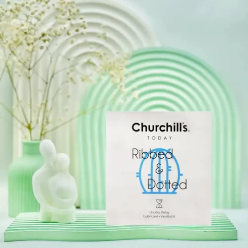 کاندوم خاردار شیاردار تاخیری مضاعف چرچیلز 3 عددی