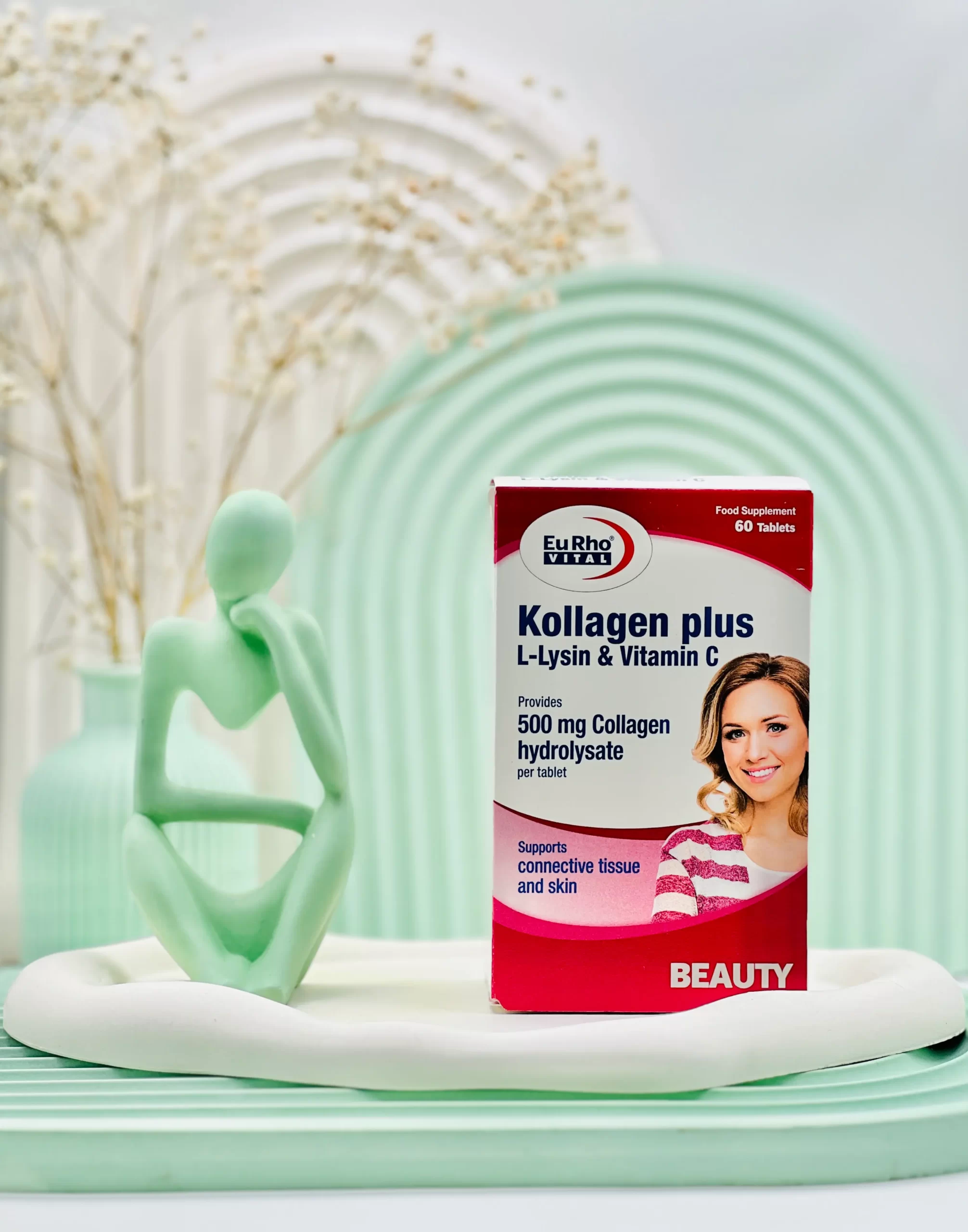 قرص کلاژن پلاس ال لیزین و ویتامین سی یوروویتال 60 عددی داروسازم دات کام قرص کلاژن پلاس ال لیزین و ویتامین سی یوروویتال 60 عددی