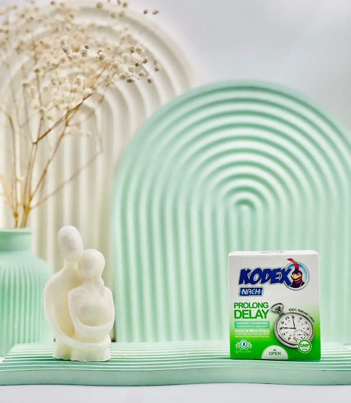 Prolong Codex Delay Condom 3 Count (1) daroosazam.com کاندوم تاخیری پرولانگ کدکس 3 عددی