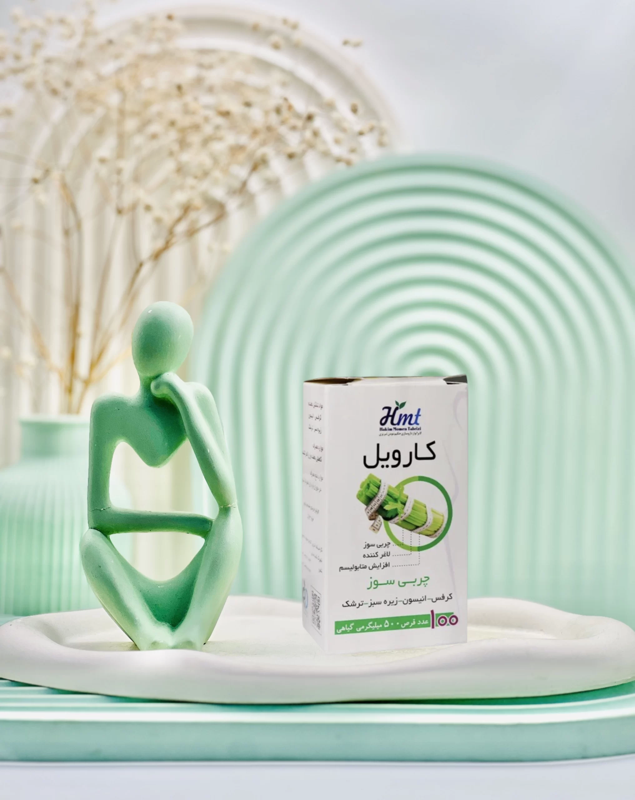 قرص کارویل حکیم مومن تبریزی 100 عددی داروسازم دات کام قرص کارویل حکیم مومن تبریزی 100 عددی