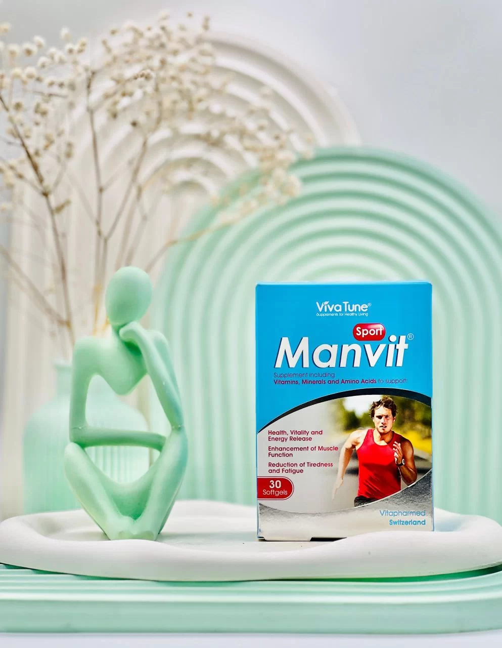 Men's Vitality Sport Soft Gel 30 Count daroosazam.com سافت ژل من ویت اسپورت ویواتیون 30 عددی