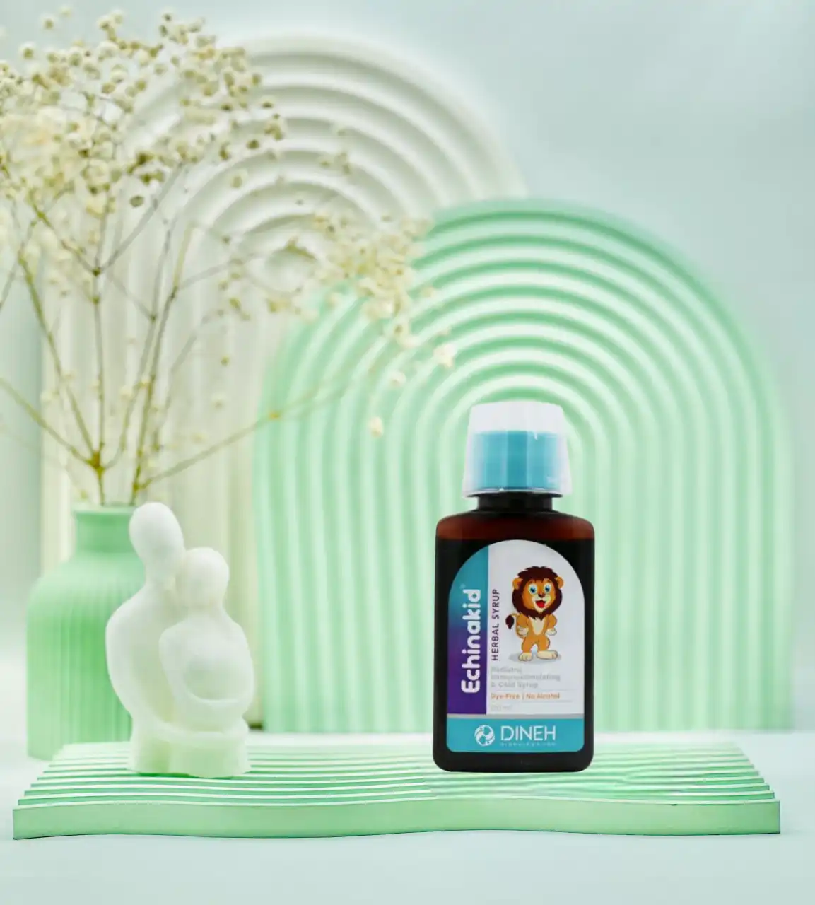 Dineh Echinacea Syrup 120 ml daroosazam.com شربت اکیناکید دینه 120 میلی لیتر
