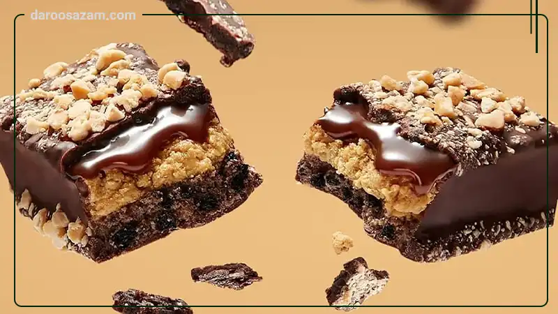 زیرو بار بادام زمینی و شکلات تلخ کیتاریچ 40 گرم