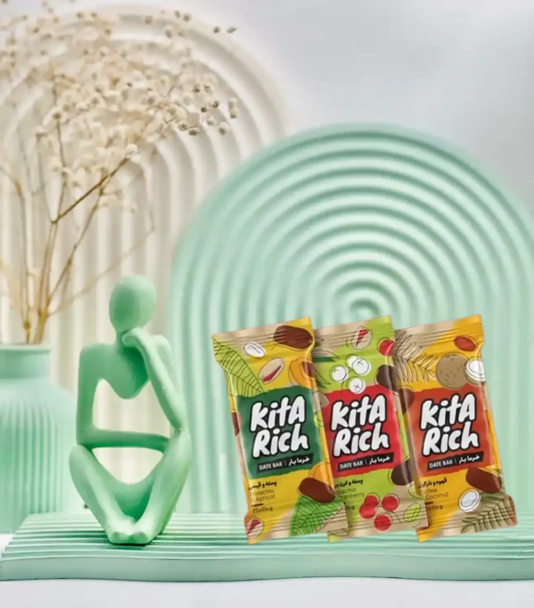 خرما بار کیتاریچ (قهوه و نارگیل | پسته و کرن بری)