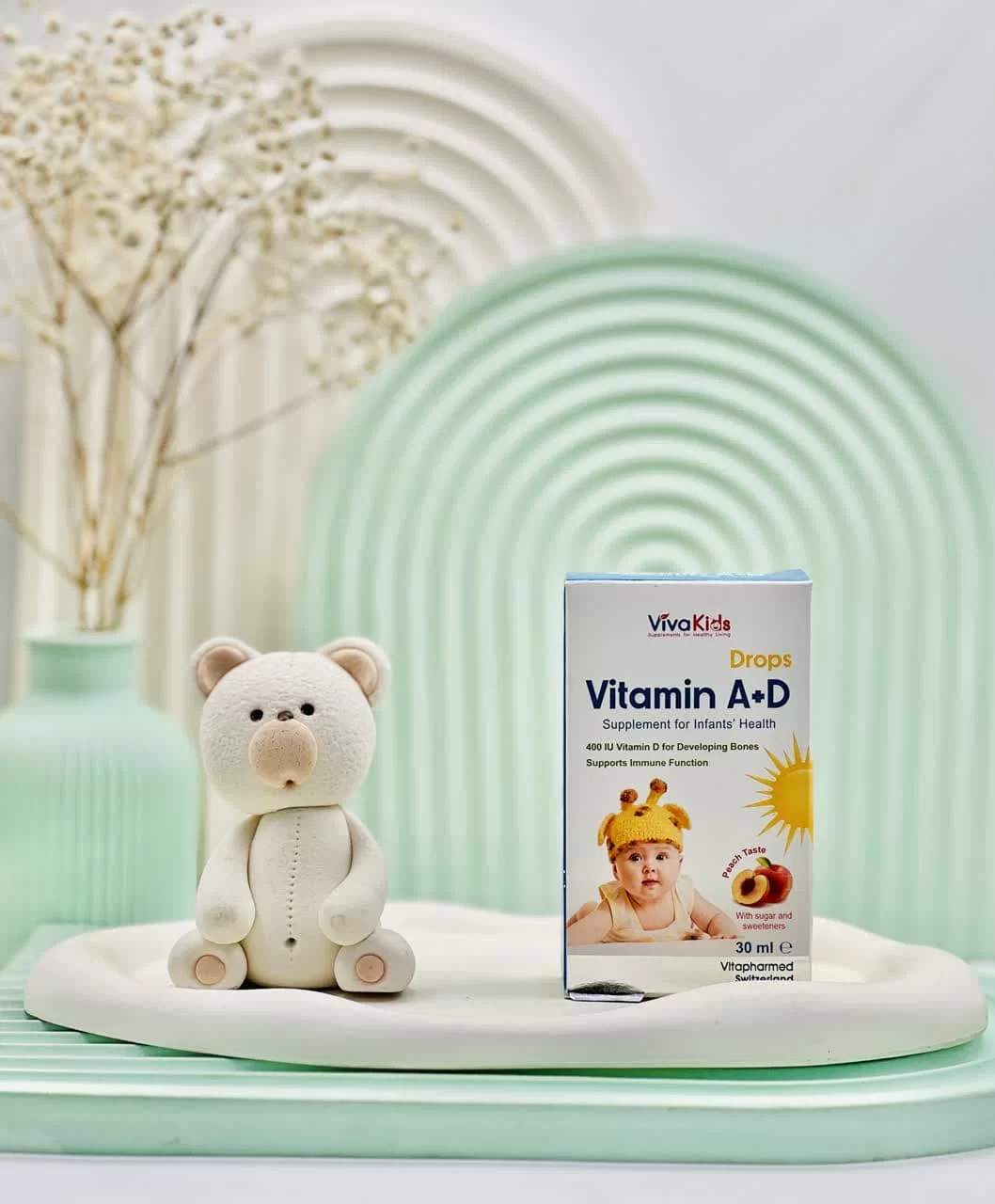 قطره ویتامین آ + د ویواکیدز 30 میلی لیتر داروسازم دات کام قطره ویتامین آ + د ویواکیدز 30 میلی لیتر