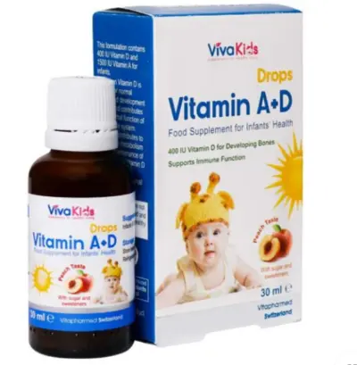 Vivakids Vitamin A + D Drops 30 ml daroosazam.com