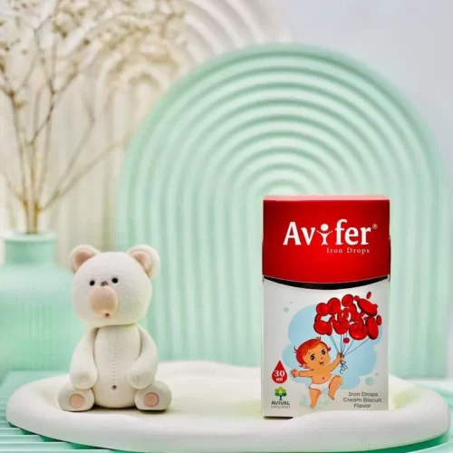 قطره آهن آویفر با طعم بیسکوییت آویوال 30 میلی لیتر