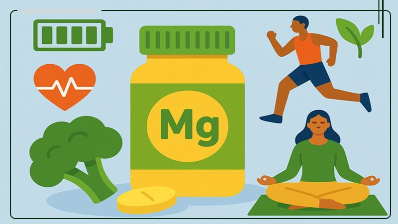 قرص منیزیم پلاس آیزن و ب6 یوروویتال 60 عددی