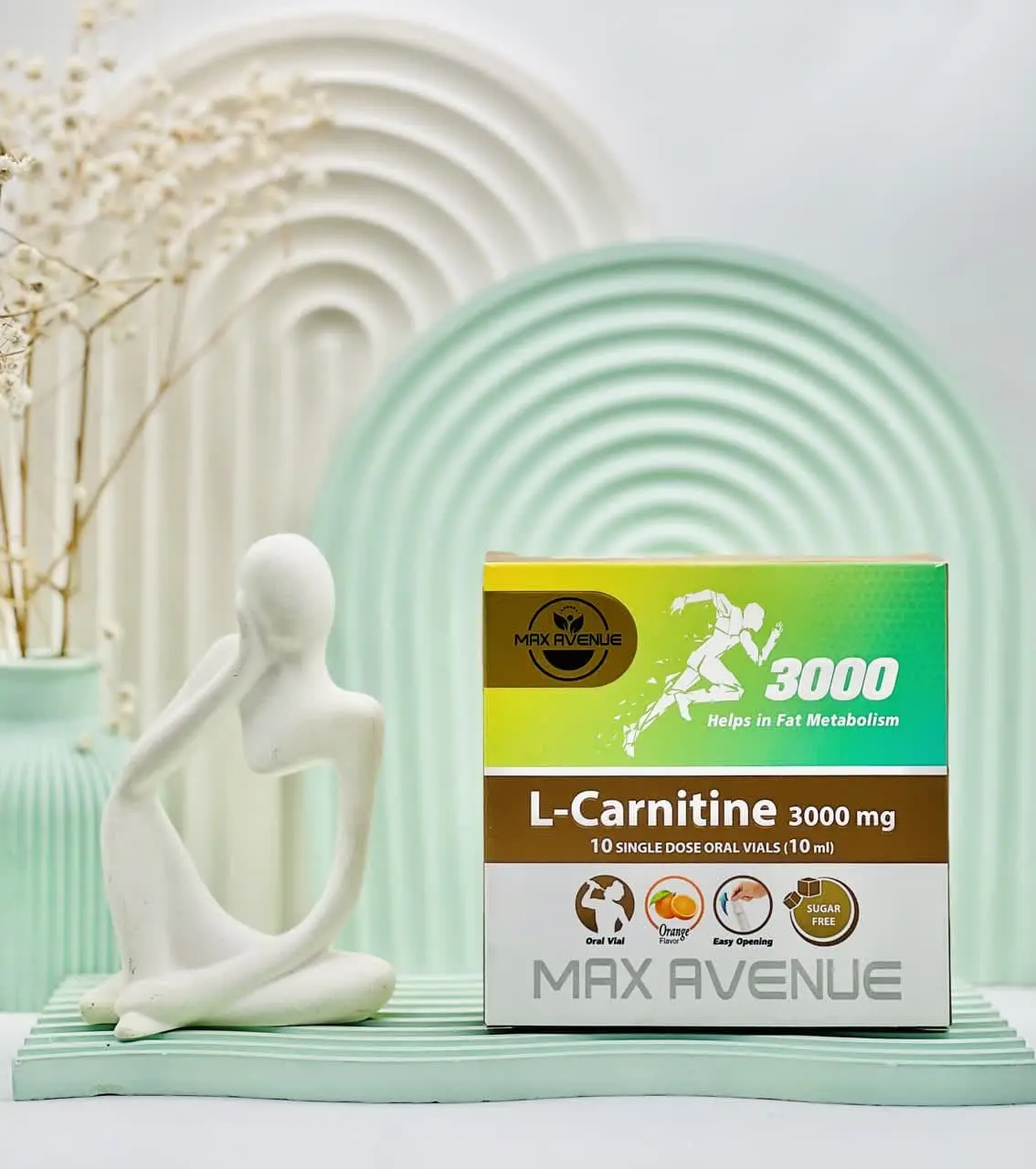 Vial of L-Carnitine 3000 mg Max One 10 pcs (3) daroosazam.com ویال ال کارنیتین 3000 میلی گرم مکس اونیو 10 عددی