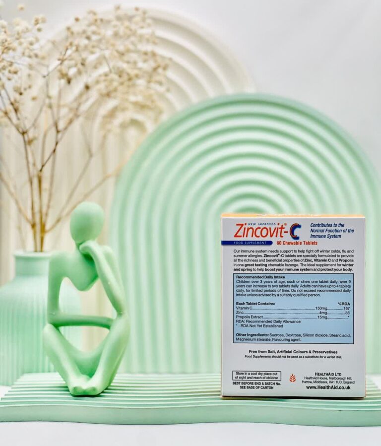 قرص جویدنی زینکوویت سی هلث اید 60 عددی