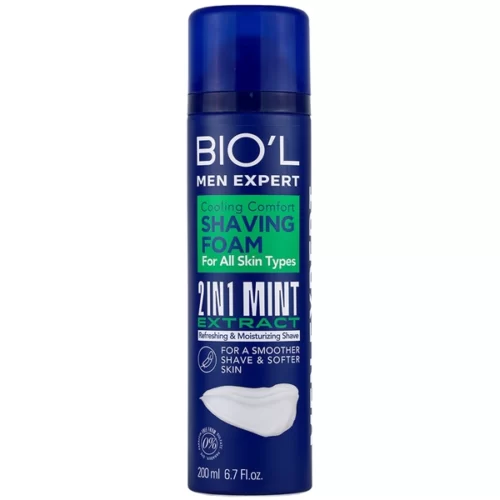 Biol Men Expert Cooling Comfort Shaving Foam 2 in 1 Mint – 200 ml daroosazam.com