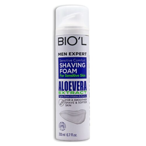 Biol Men Expert Shaving Foam for Sensitive with Aloe Vera Extract – 200 ml daroosazam.com