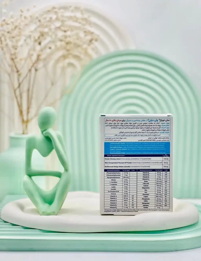 مولتی ویتامین مینرال وان دیلی سان نچرال آقایان بالای 50 سال 30 عددی