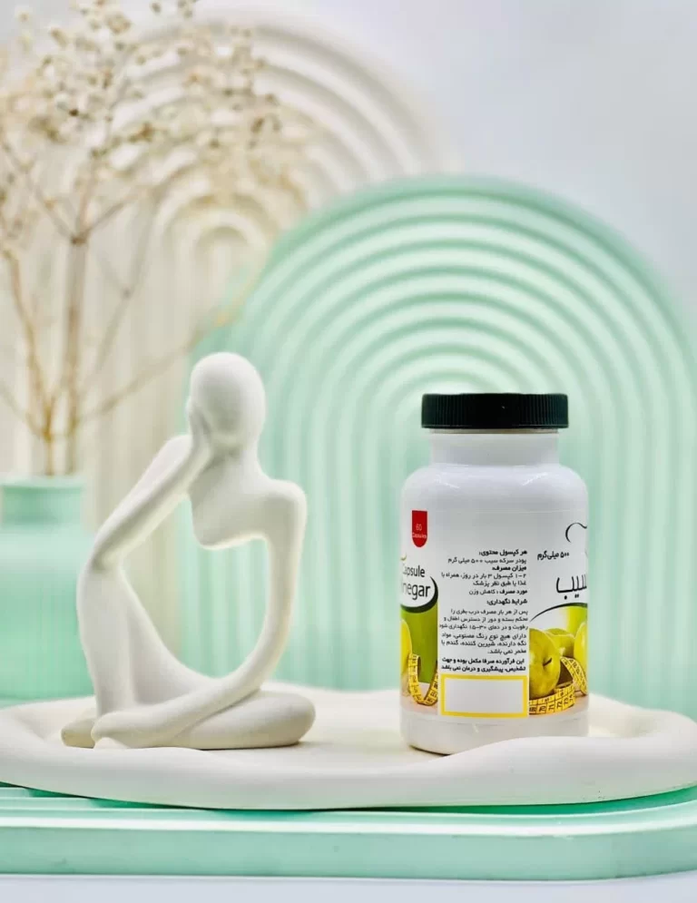 کپسول سرکه سیب 500 میلی گرم ایده دارو پارس 60 عددی