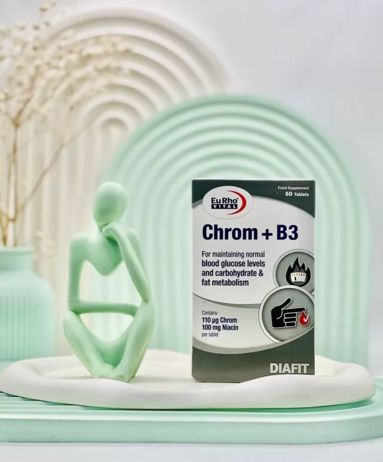قرص کروم و ویتامین ب 3 یوروویتال 60 عددی