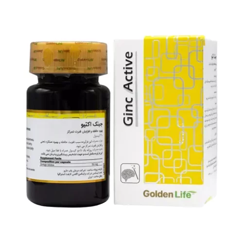 خرید کپسول جینک اکتیو گلدن لایف از داروخانه آنلاین داروسازم