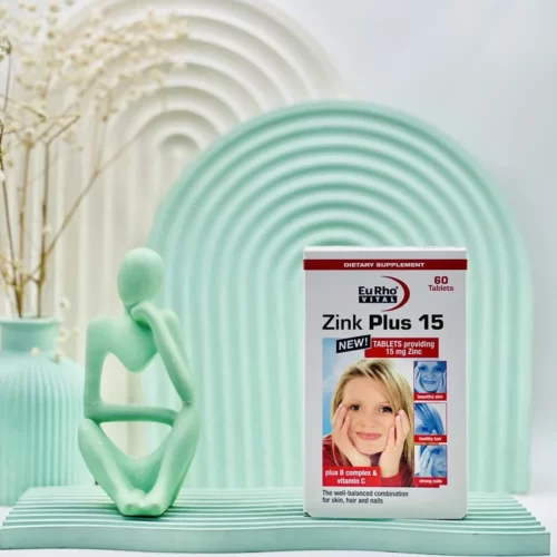 قرص زینک پلاس 15 میلی گرم یوروویتال 60 عددی
