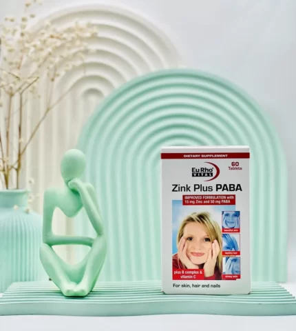 قرص زینک پلاس پابا یوروویتال 60 عددی