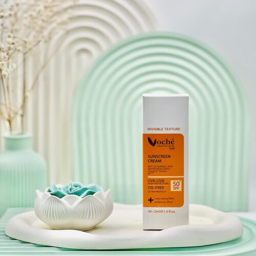 کرم ضد آفتاب SPF50 بی رنگ پوست خشک و معمولی وچه
