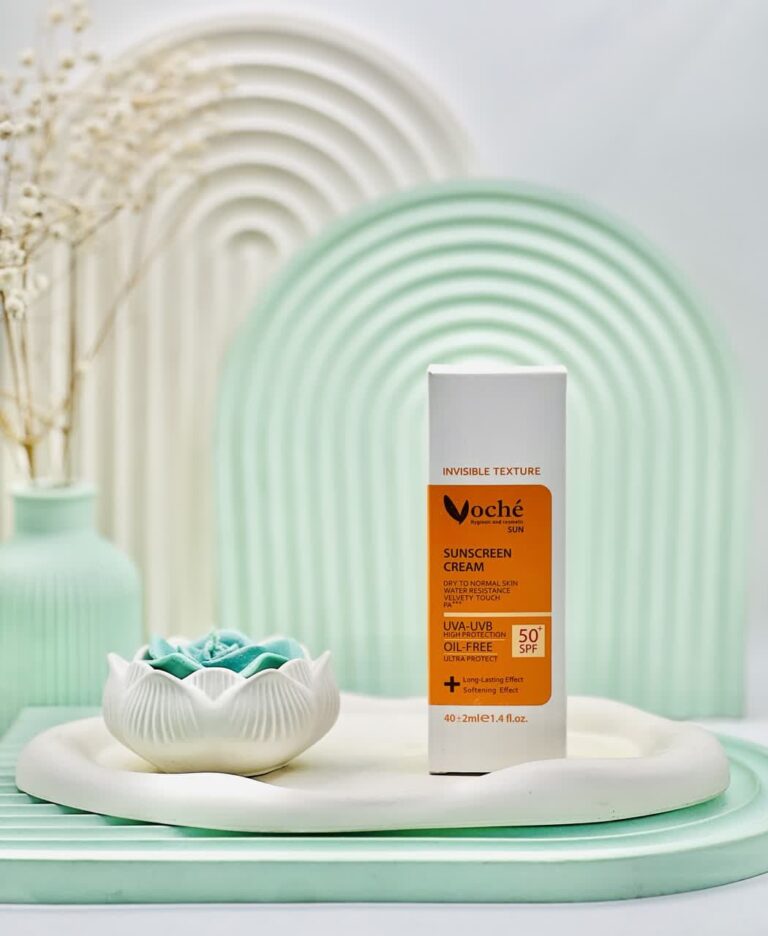 کرم ضد آفتاب SPF50 بی رنگ پوست خشک و معمولی وچه
