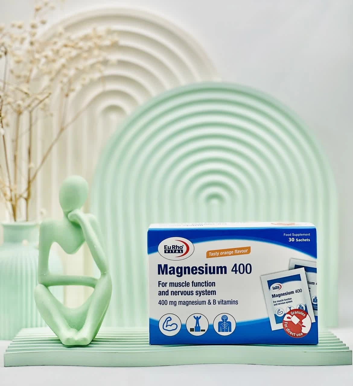 ساشه منیزیم ۴۰۰ میلیگرم یوروویتال ۳۰ عددی داروسازم دات کام ساشه منیزیم ۴۰۰ میلیگرم یوروویتال ۳۰ عددی