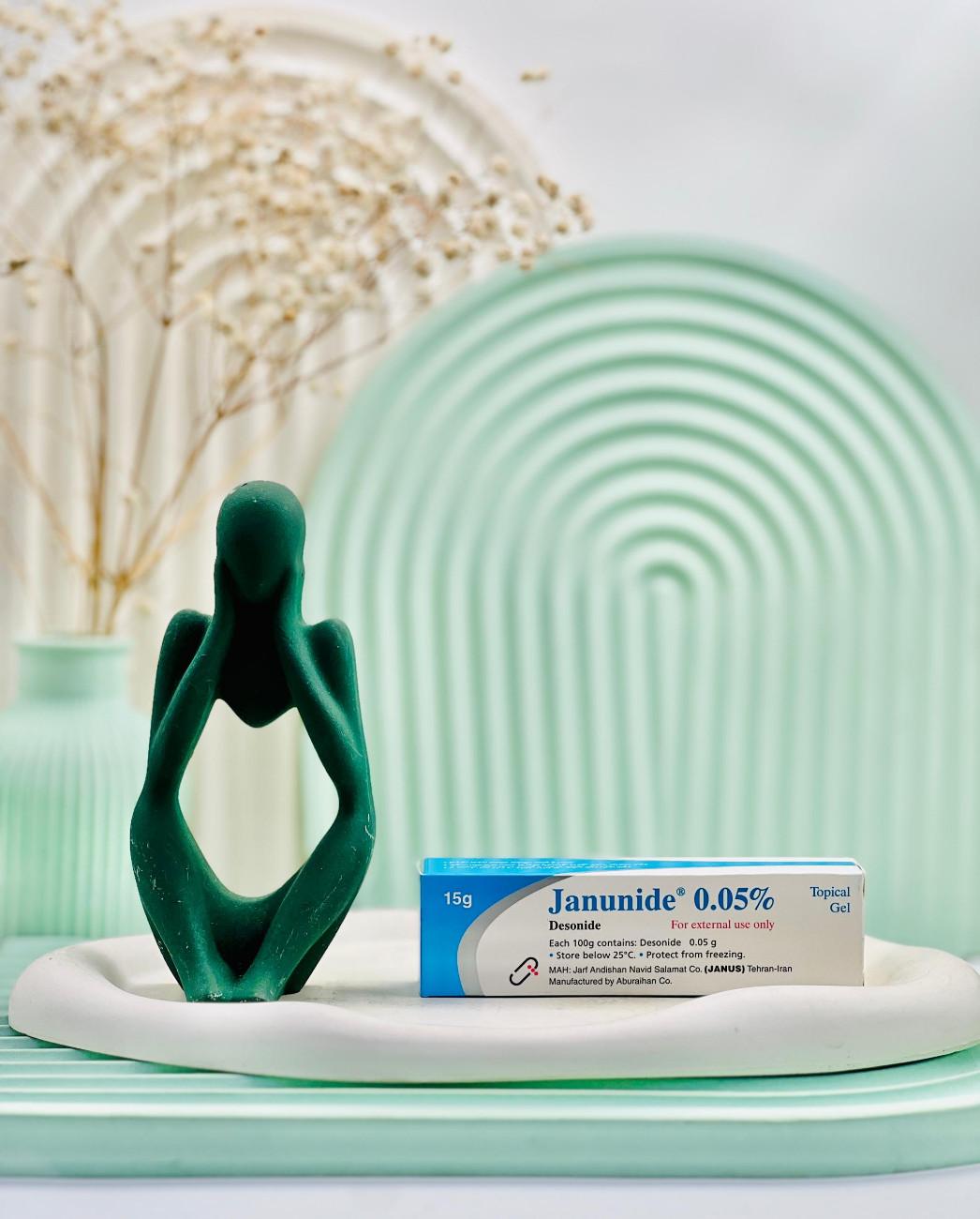 JANUNIDE 0.05 % 15Gr Topical Ointment daroosazam.com ژل ژانوناید 0/05 درصد ژانوس