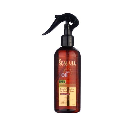 روغن برنزه کننده و ویتامینه spf 6 سی گل