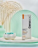 کرم ضد آفتاب SPF50 پوست چرب و مختلط ژنوبایوتیک رنگ بژ روشن