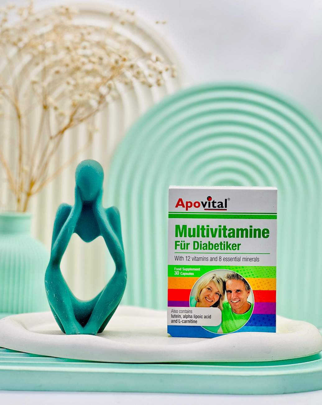 Apovital Multivitamine For Diabetics daroosazam.com سافت ژل مولتی ویتامین افراد دیابتی آپوویتال