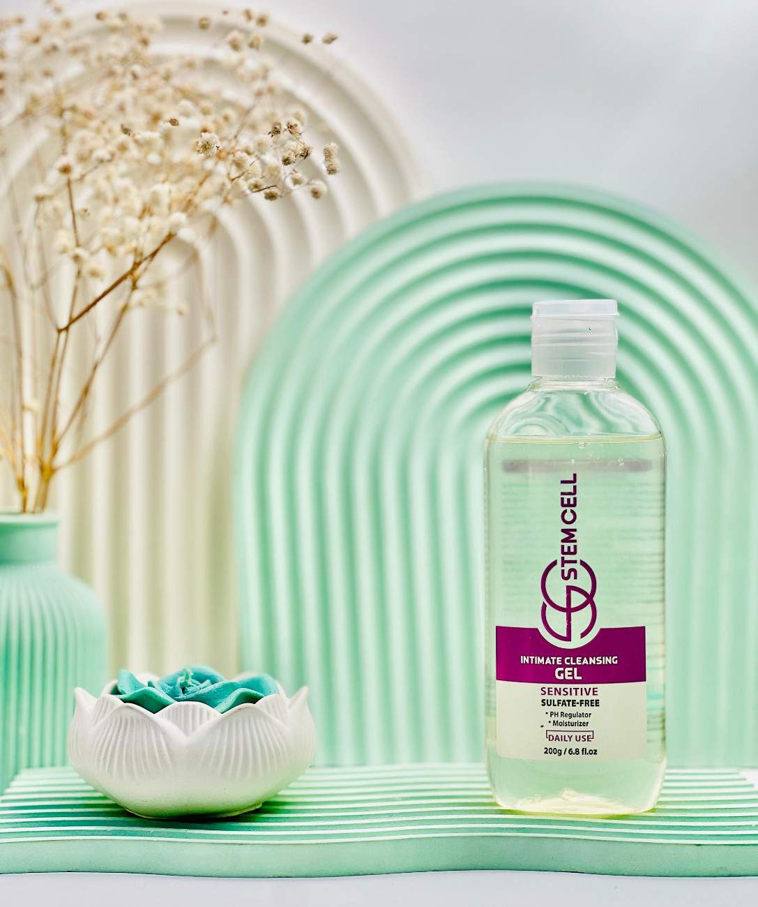 Stem Cell Senstive Use Gel daroosazam.com ژل بهداشتی بانوان حساس استم سل