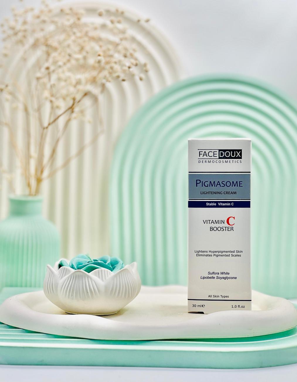 Face Doux Pigmasome C Lightening Cream daroosazam.com کرم روشن کننده پیگمازوم C فیس دوکس