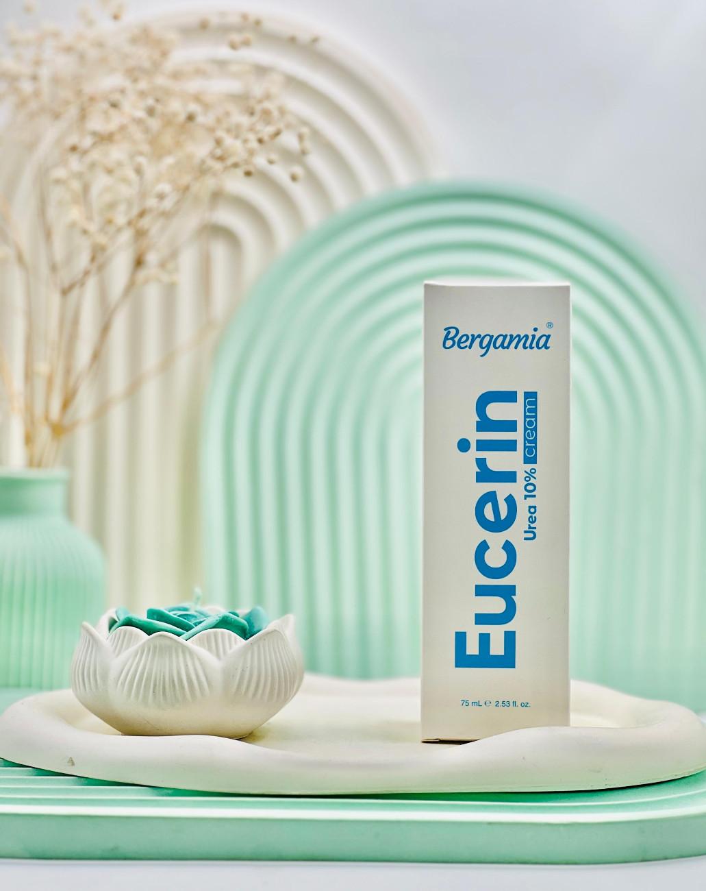 Bergamia Urea 10% And Eucerin Cream daroosazam.com کرم نرم کننده اوسرین و اوره 10 درصد برگامیا