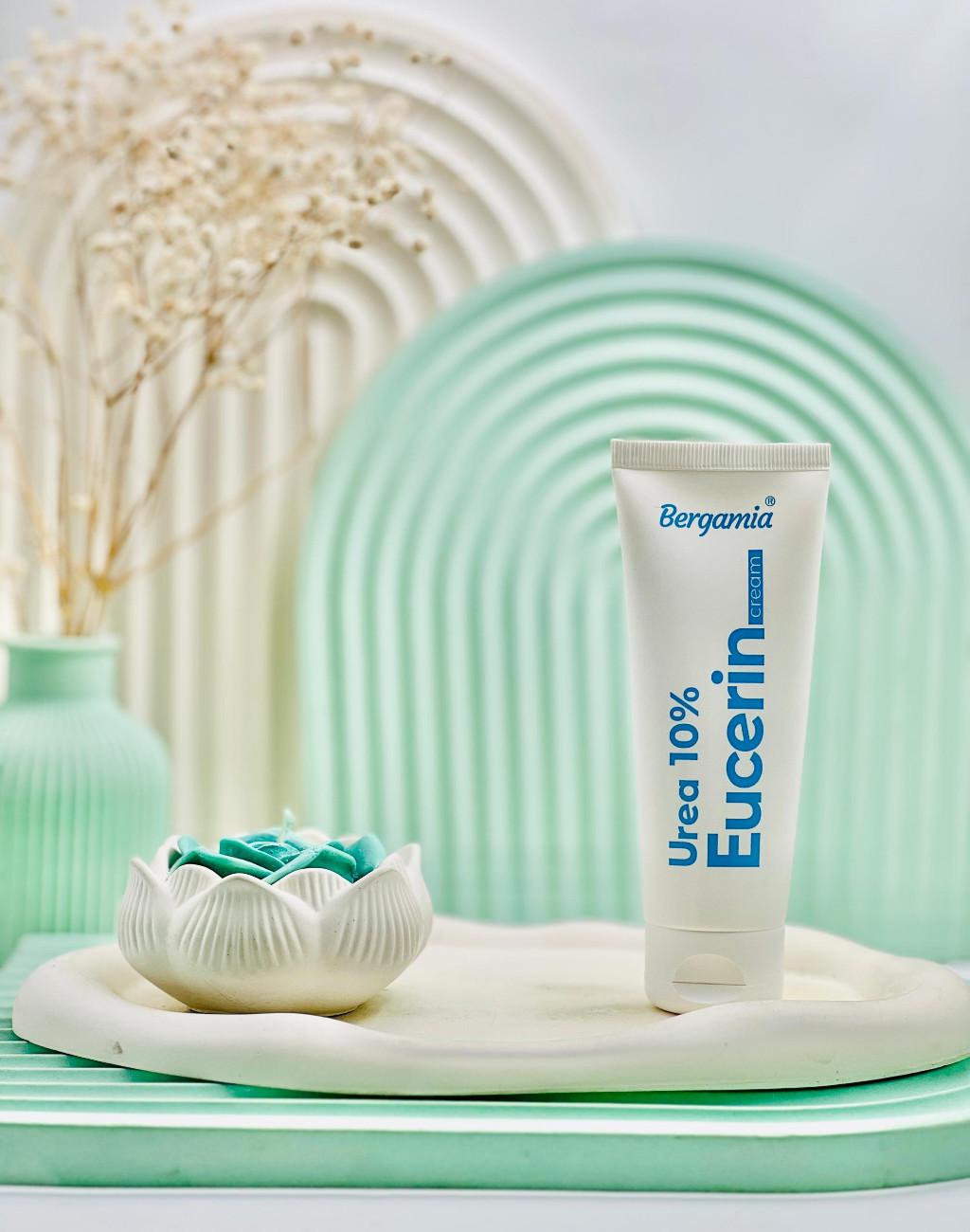 Bergamia Urea 10% And Eucerin Cream daroosazam.com کرم نرم کننده اوسرین و اوره 10 درصد برگامیا